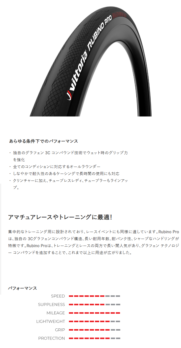 RUBINO PRO(700×25C・ALL BLACK)