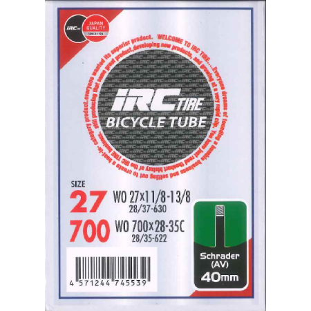 BICYCLE TUBE(WO 27×1-1/8-1-3/8・700×28C-35C/AV40mm)