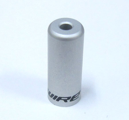 5mmブレーキ用オープンアウターエンドキャップ（シルバー）