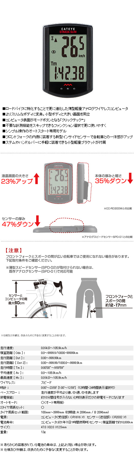 CC-RD310W（ストラーダスリム）