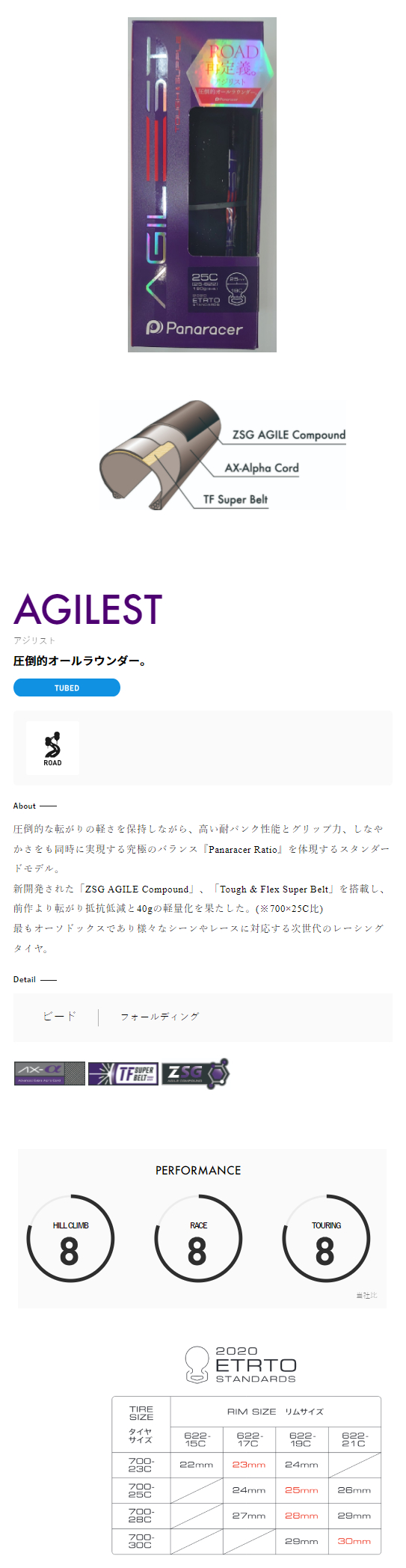 アジリスト(黒/黒・W/O 700×25C)