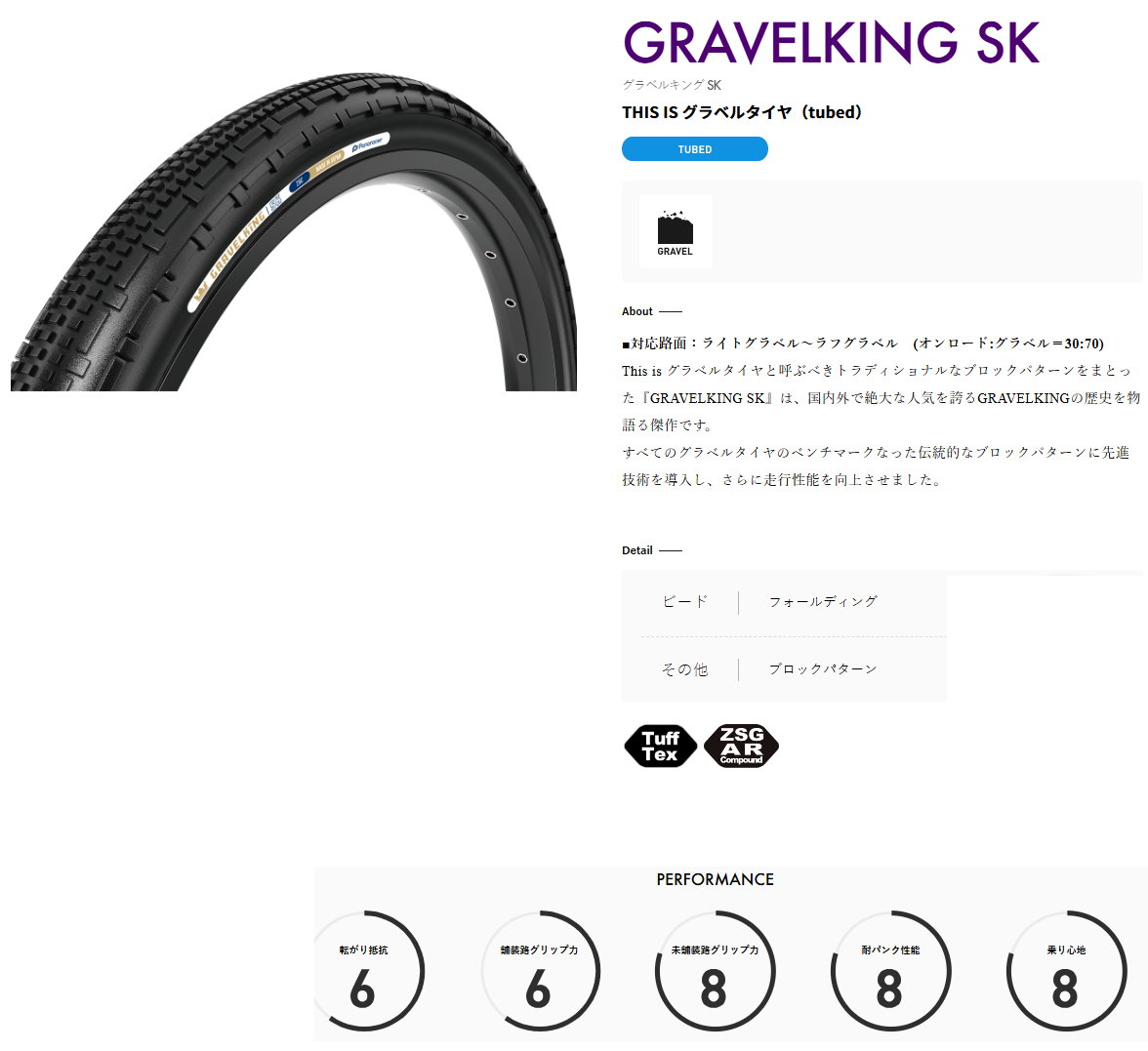 グラベルキング SK(黒/黒・700×26C)