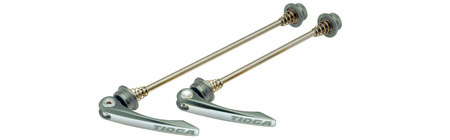 CNC クイック レリーズ セット（2点セット/リアエンド幅135mm/ガンメタ）