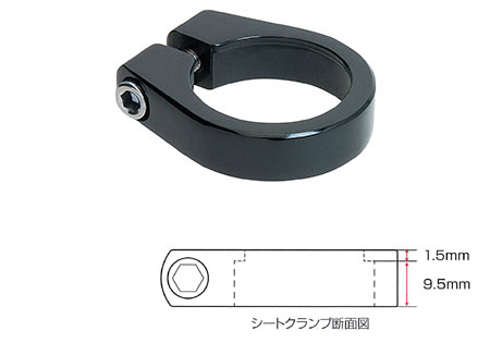 CL-02A アルミ シートクランプ（ブラック）