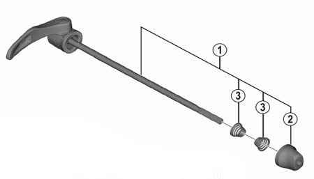 FH-5800 クイック軸組立品(163mm)