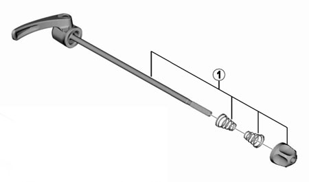 FH-M8000 クイック軸組立品(168mm)