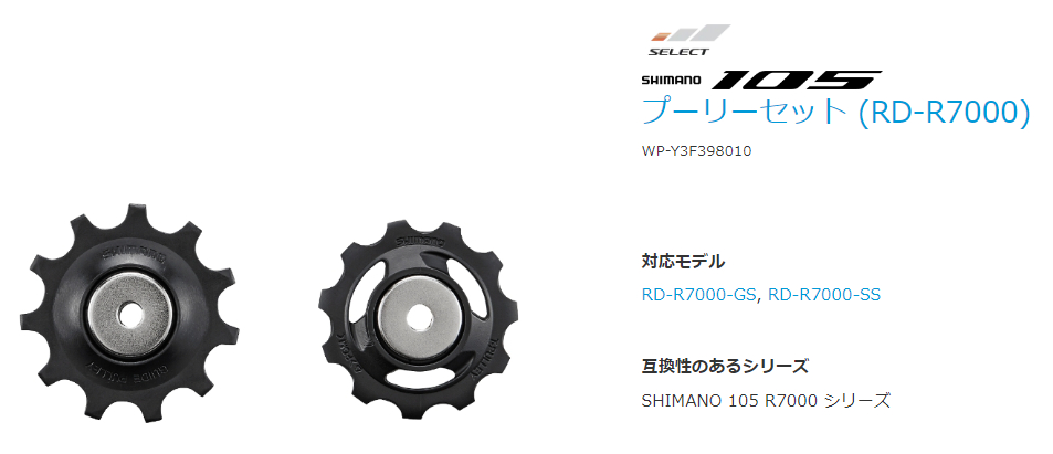 RD-R7000 テンション & ガイドプーリーセット