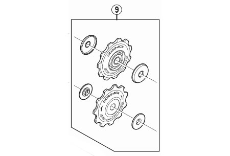 RD-7900 テンション & ガイドプーリーセット