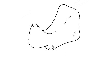 BL-1055 ブラケットカバー（左右ペア/ ブラック）