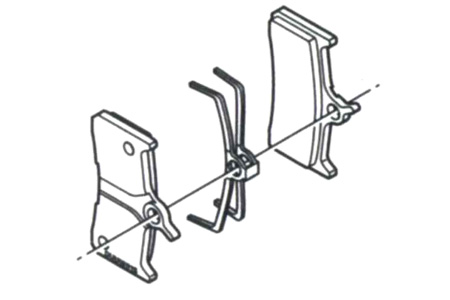 BR-M755 レジンパッド（M04）&押えバネ