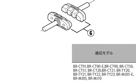 BR-CT91 ブレーキシュー（左右ペア）