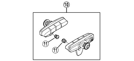 BR-9000 R55C4 カートリッジタイプブレーキシューセット（左右ペア）