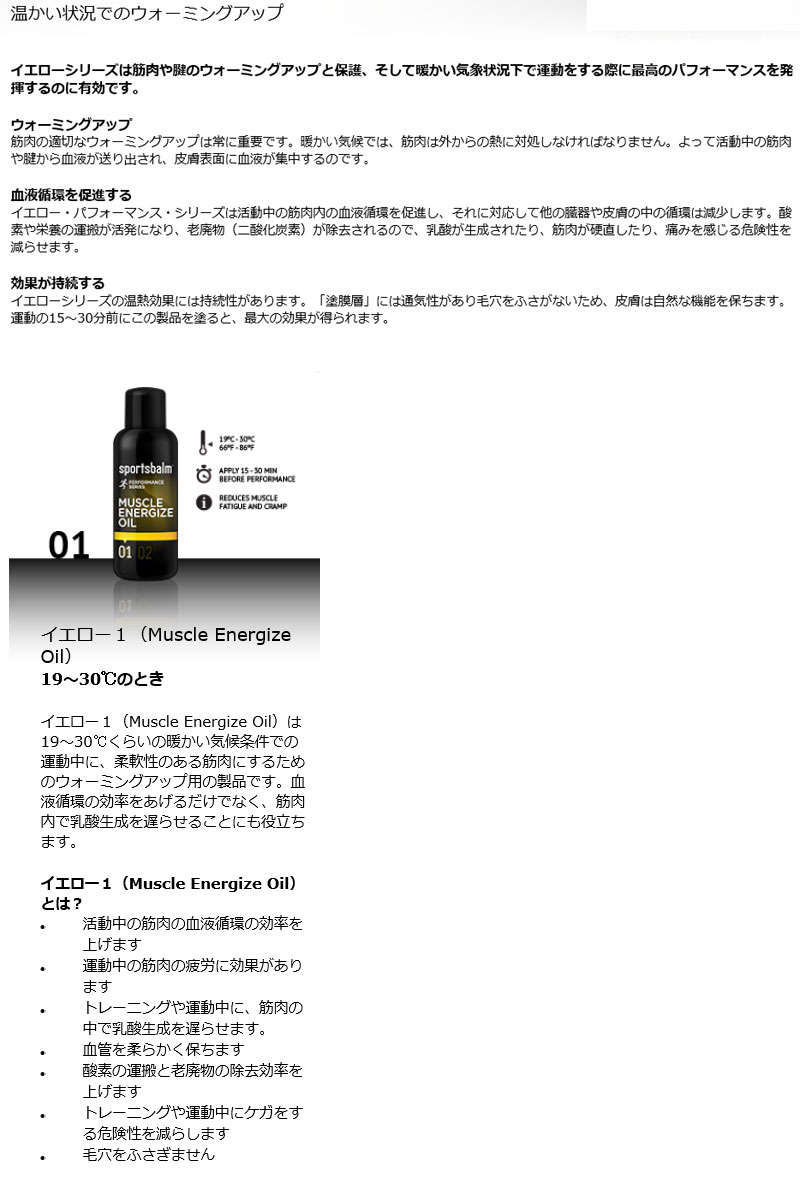 イエロー1(MUSCLE ENERGIZE OIL)