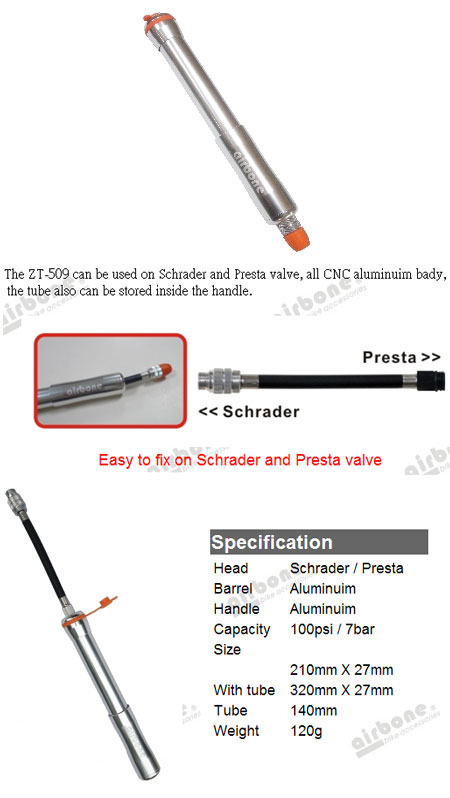 ZT-509 MOUSE TAIL MINI TUBE PUMP（シルバー）